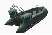 Надувная лодка ПВХ с жестким дном "Русские Амфибии" ТРИМАРАН РА4500 ПАТРОЛ